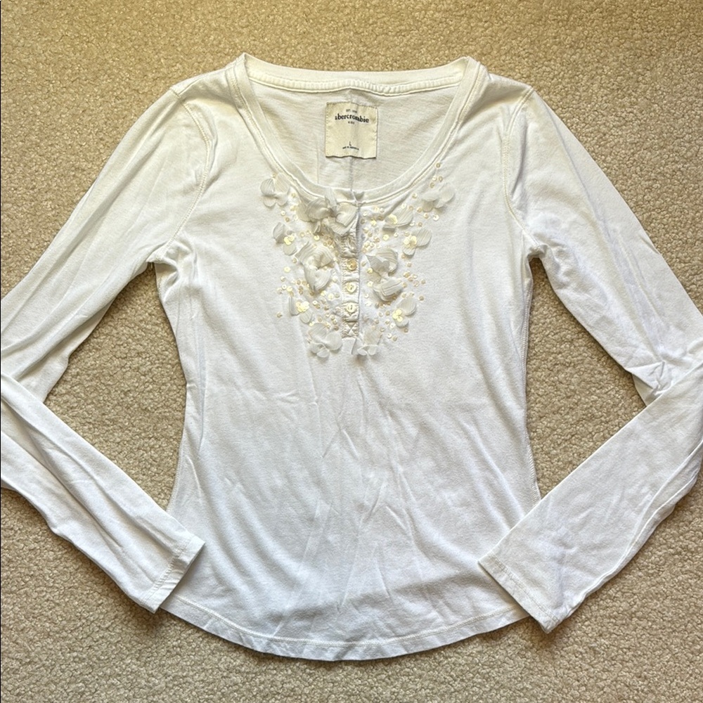EUC Abercrombie Henley long sleeve